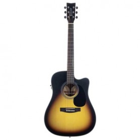 GOLDWOOD Serie Collina Dreadnought Cutaway SUNBURST